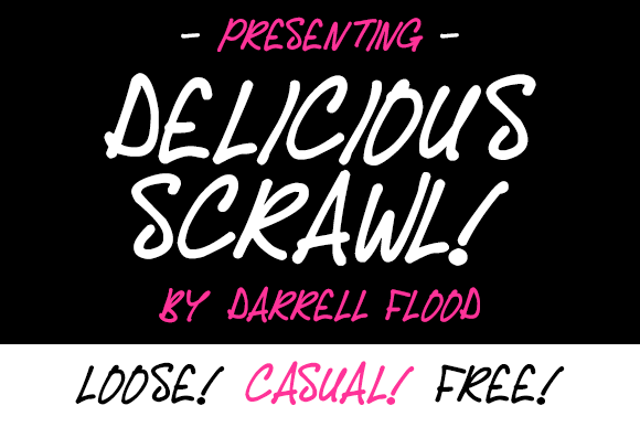 Delicious Scrawl font